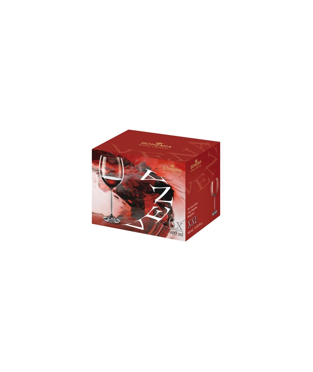 6 COPAS VENA BORGOÑA XXL 900ML BOHEMIA 3 6 COPAS VENA BORGOÑA XXL 900ML BOHEMIA - Imagen 3
