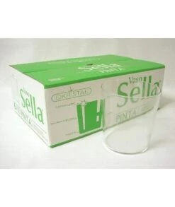 6 VASOS SELLA PINTA DKRISTAL 350 ML