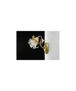 APLIQUE BRONCE Y CRISTAL MURANO AZABACHE FAGUERLAMP 612/1/C