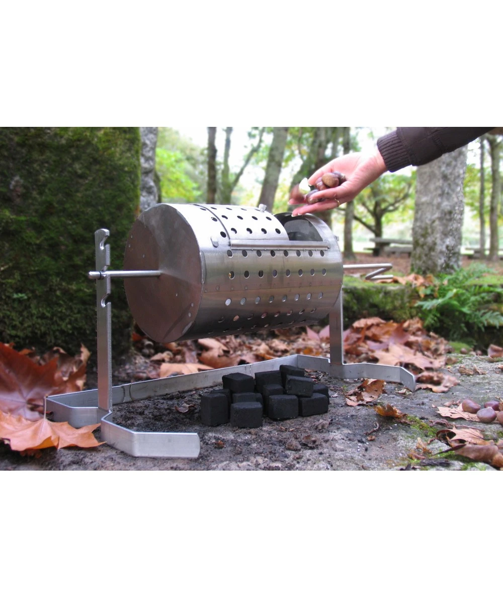 ASADOR CASTAÑAS 5 KG TAMBOR ACERO INOXIDABLE BALUJA 3 ASADOR CASTAÑAS 5 KG TAMBOR ACERO INOXIDABLE BALUJA - Imagen 3