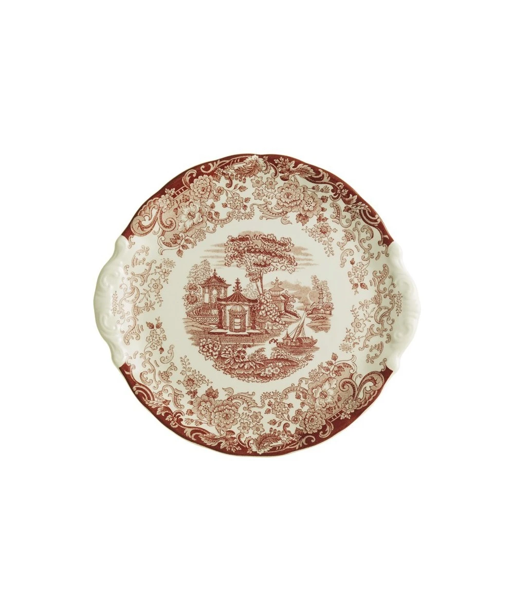 BANDEJA DE PASTAS LA CARTUJA DE SEVILLA AURORA 202 ROSA 1 BANDEJA DE PASTAS LA CARTUJA DE SEVILLA AURORA 202 ROSA