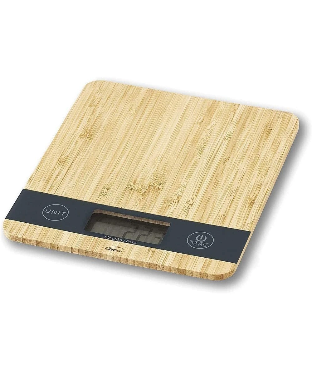 BÁSCULA CON BASE BAMBU 5KG LACOR 61712 1 BÁSCULA CON BASE BAMBU 5KG LACOR 61712