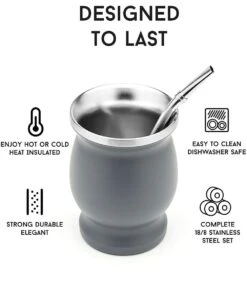 BOMBILLA MATE 250ML DOBLE PARED NERTHUS FIH 851 9 BOMBILLA MATE 250ML DOBLE PARED NERTHUS FIH 851 -Bazar Casa Sole bombilla mate 250ml doble pared nerthus fih 851 2