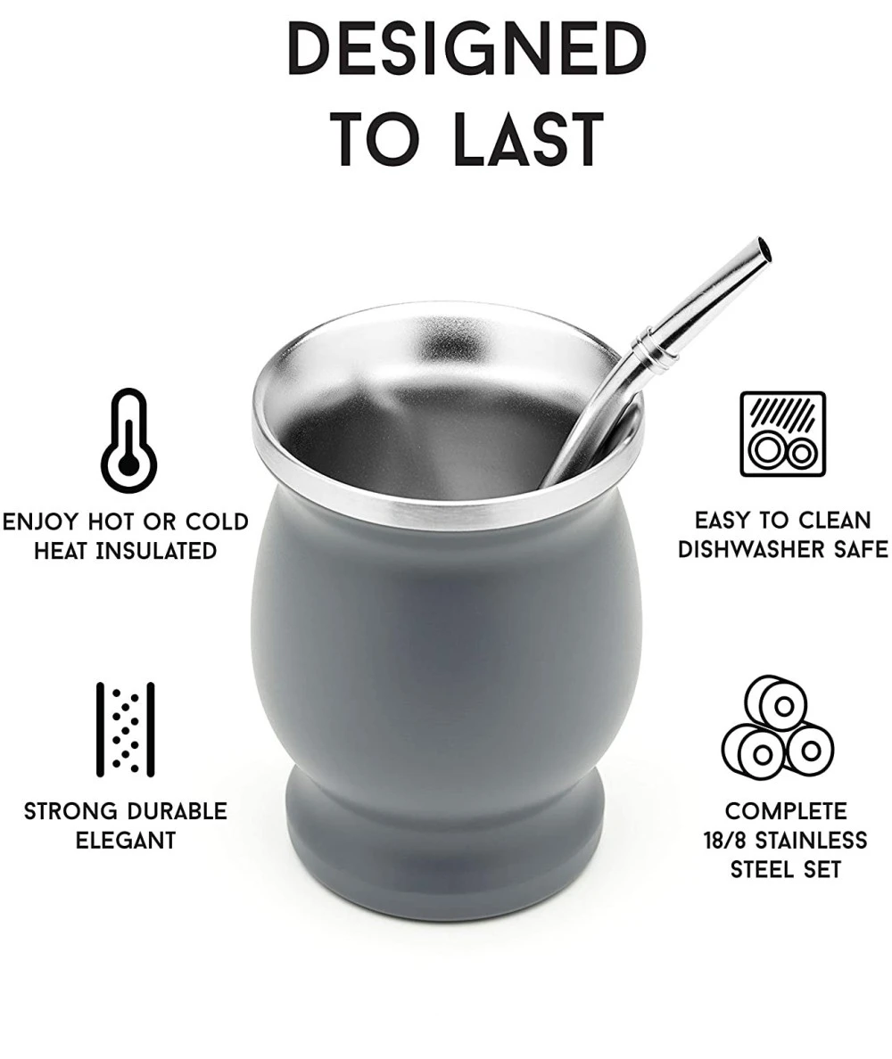 BOMBILLA MATE 250ML DOBLE PARED NERTHUS FIH 851 3 BOMBILLA MATE 250ML DOBLE PARED NERTHUS FIH 851 - Imagen 3