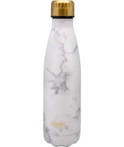 BOTELLA TERMO MARMOL BLANCO 500ML NERTHUS FIH 597 -Bazar Casa Sole botella termo marmol blanco 500ml nerthus fih 597 2