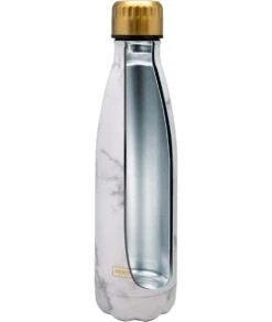 BOTELLA TERMO MARMOL BLANCO 500ML NERTHUS FIH 597 -Bazar Casa Sole botella termo marmol blanco 500ml nerthus fih 597 3