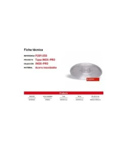 CACEROLA ALTA 50 CM CON TAPA INOX-PRO PUJADAS P206050 -Bazar Casa Sole cacerola alta 50 cm con tapa inox pro pujadas p206050 2