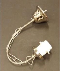 CADENA ENFILAJE PARA LÁMPARAS CROMO BRILLO A ROSCA