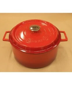 CAZUELA HIERRO FUNDIDO LAVA 20CM ROJO -Bazar Casa Sole cazuela hierro fundido lava 20cm rojo 11