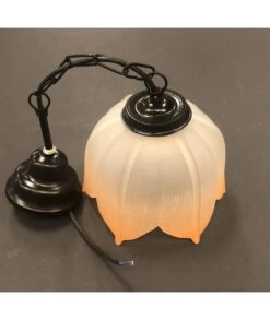 COLGANTE CENTRIFUGADA NARANJA FORJA NEGRA