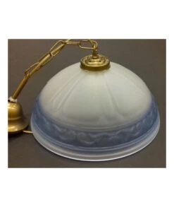 COLGANTE TIMÓN AZUL FORJA DORADA 35CM