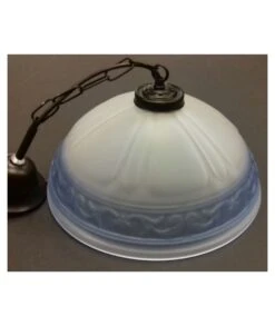 COLGANTE TIMÓN AZUL FORJA NEGRA 35CM