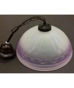 COLGANTE TIMÓN LILA FORJA NEGRA 30CM