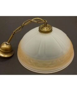 COLGANTE TIMÓN NARANJA FORJA DORADA 30CM