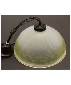 COLGANTE TIMÓN VERDE FORJA NEGRA 30CM