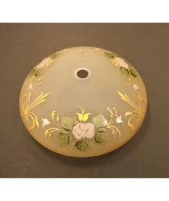 CRISTAL PLAFÓN BOINA 21,5 CM FLOR ROSA