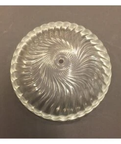 CRISTAL PLAFÓN ESPIRAL TRANS. 25CM