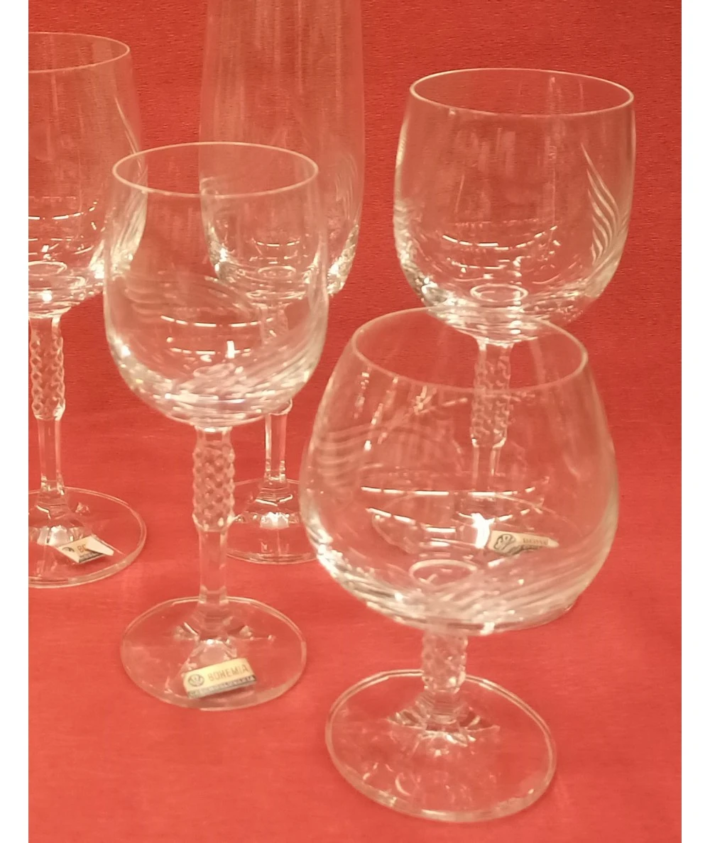 CRISTALERÍA BOHEMIA 60 PIEZAS CARINE ALAS 2 CRISTALERÍA BOHEMIA 60 PIEZAS CARINE ALAS - Imagen 2