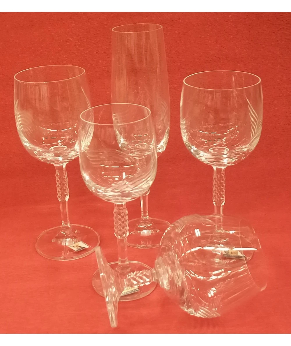 CRISTALERÍA BOHEMIA 60 PIEZAS CARINE ALAS 1 CRISTALERÍA BOHEMIA 60 PIEZAS CARINE ALAS