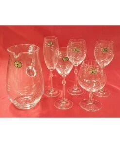 CRISTALERÍA BOHEMIA 61 PIEZAS CAROLINE 1466