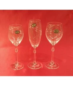 CRISTALERÍA BOHEMIA 61 PIEZAS CAROLINE 1466 -Bazar Casa Sole cristaleria bohemia 61 piezas caroline 1466 4