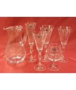 CRISTALERÍA BOHEMIA 61 PIEZAS VICTORIA LISA