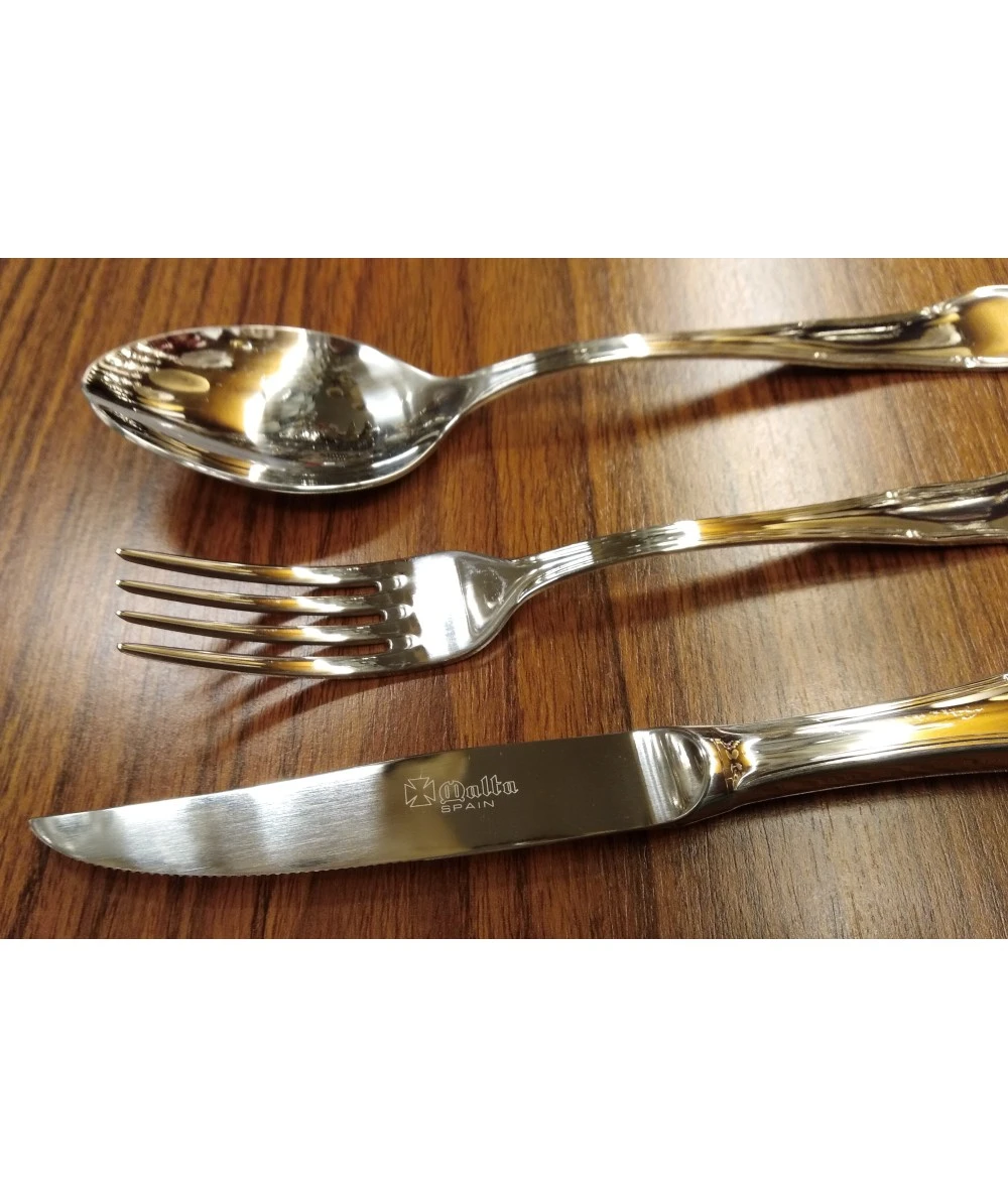 CUBERTERÍA CRUZ DE MALTA 113PCS DESIRÉE 4500 (CH. ENMANGADO) 4 CUBERTERÍA CRUZ DE MALTA 113PCS DESIRÉE 4500 (CH. ENMANGADO) - Imagen 4