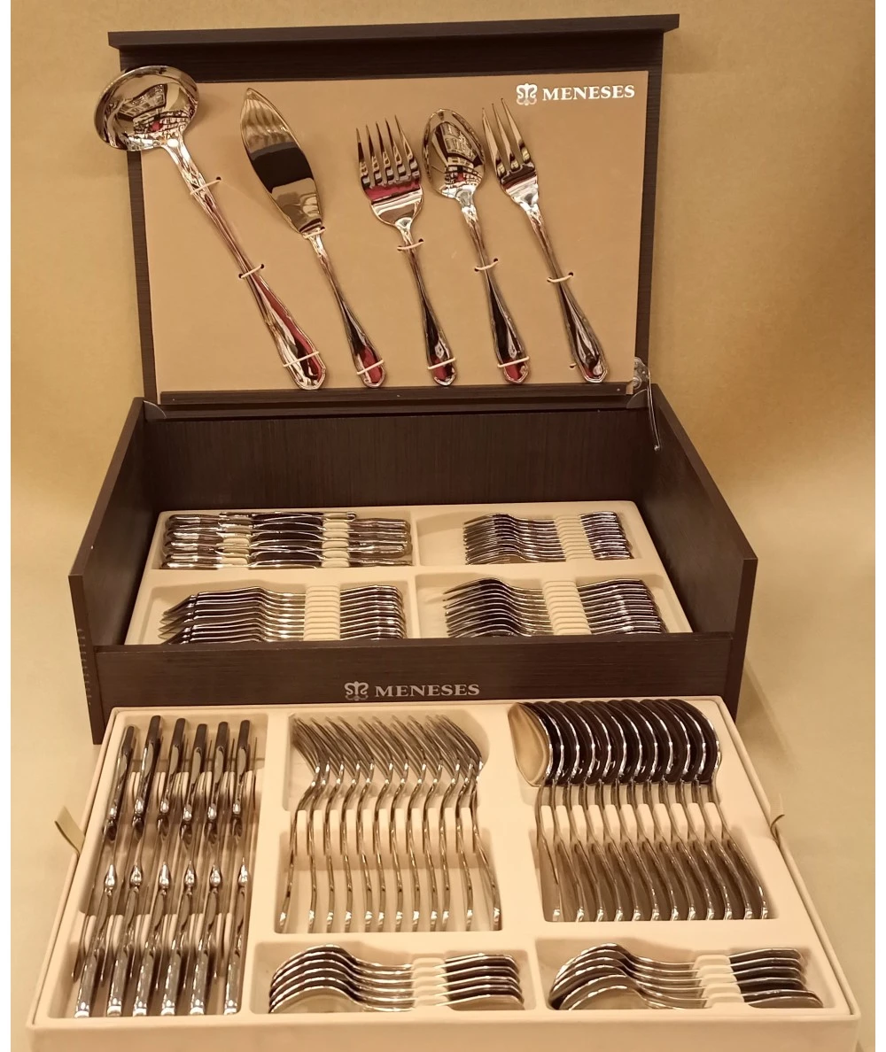 CUBERTERÍA MENESES 113 PIEZAS INGLETE 107 8 CUBERTERÍA MENESES 113 PIEZAS INGLETE 107 - Imagen 8