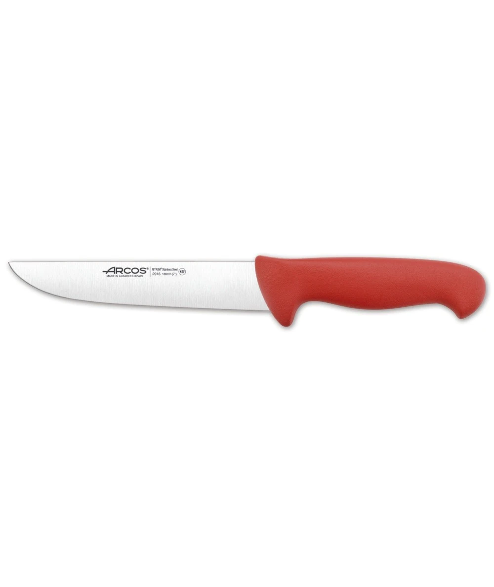 CUCHILLO CARNICERO ROJO 180MM SERIE 2900 ARCOS 291622 2 CUCHILLO CARNICERO ROJO 180MM SERIE 2900 ARCOS 291622 - Imagen 2