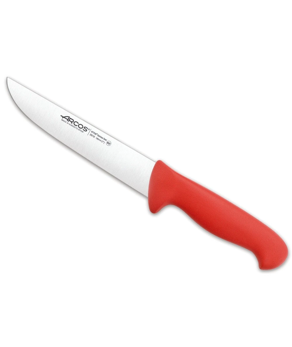 CUCHILLO CARNICERO ROJO 180MM SERIE 2900 ARCOS 291622 1 CUCHILLO CARNICERO ROJO 180MM SERIE 2900 ARCOS 291622