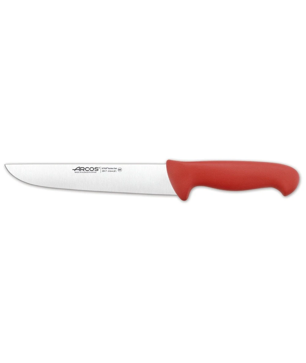 CUCHILLO CARNICERO ROJO 210MM SERIE 2900 ARCOS 291722 2 CUCHILLO CARNICERO ROJO 210MM SERIE 2900 ARCOS 291722 - Imagen 2