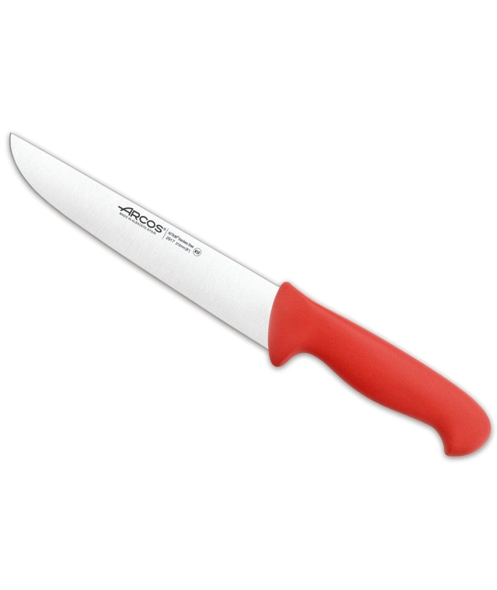 CUCHILLO CARNICERO ROJO 210MM SERIE 2900 ARCOS 291722 1 CUCHILLO CARNICERO ROJO 210MM SERIE 2900 ARCOS 291722