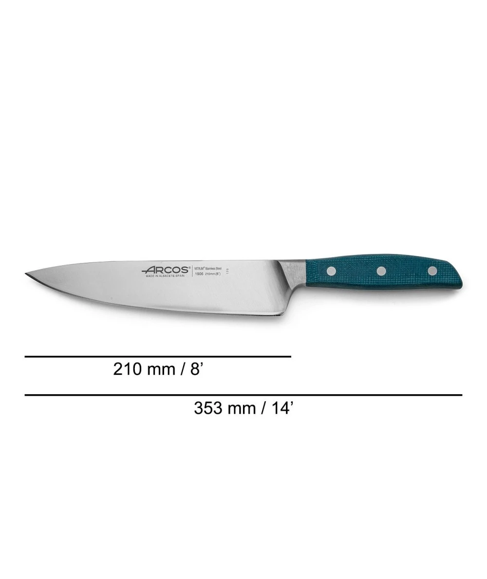 CUCHILLO COCINERO 210MM BROOKLYN ARCOS 190623 4 CUCHILLO COCINERO 210MM BROOKLYN ARCOS 190623 - Imagen 4
