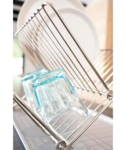 ESCURREPLATOS ACERO INOX PLAGABLE BLANCO SAUVIC 91041 -Bazar Casa Sole escurreplatos acero inox plagable blanco sauvic 91041 4