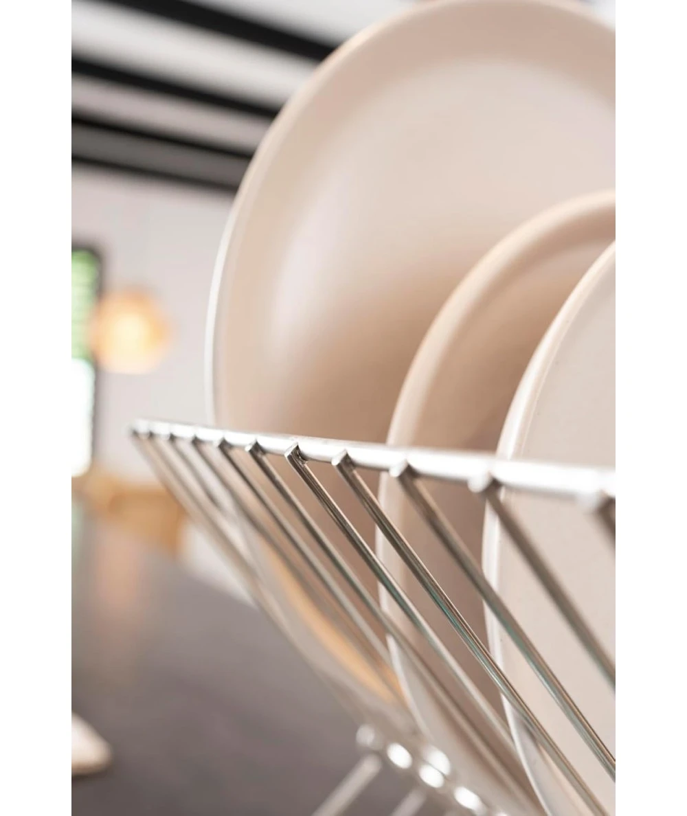 ESCURREPLATOS ACERO INOX PLAGABLE GRIS SAUVIC 91041 3 ESCURREPLATOS ACERO INOX PLAGABLE GRIS SAUVIC 91041 - Imagen 3