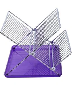 ESCURREPLATOS ACERO INOX PLAGABLE LILA SAUVIC 91041