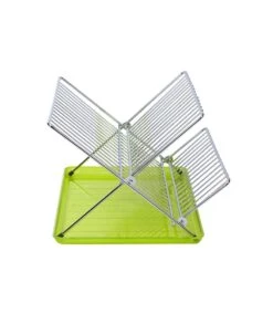 ESCURREPLATOS ACERO INOX PLAGABLE VERDE SAUVIC 91041