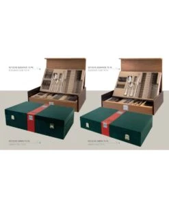 ESTUCHE PARA CUBERTERÍAS MODELO ELEGANCE DE 75 PIEZAS