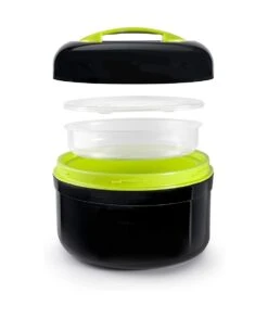 FIAMBRERA TÉRMICA BLACK/GREEN 1,40L IBILI 728914G -Bazar Casa Sole fiambrera termica blackgreen 140l ibili 728914g 2