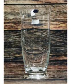 FLORERO CRISTAL DE BOHEMIA 82562 PIE PLATA