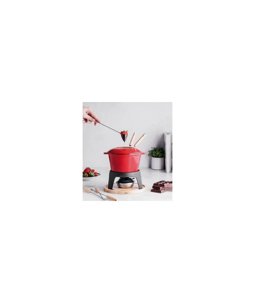 FONDUE HIERRO FUNDIDO ROSSO LACOR 71711 1 FONDUE HIERRO FUNDIDO ROSSO LACOR 71711