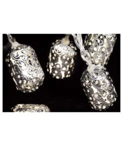 GUIRNALDA CUBO METAL PLATA LED 00481