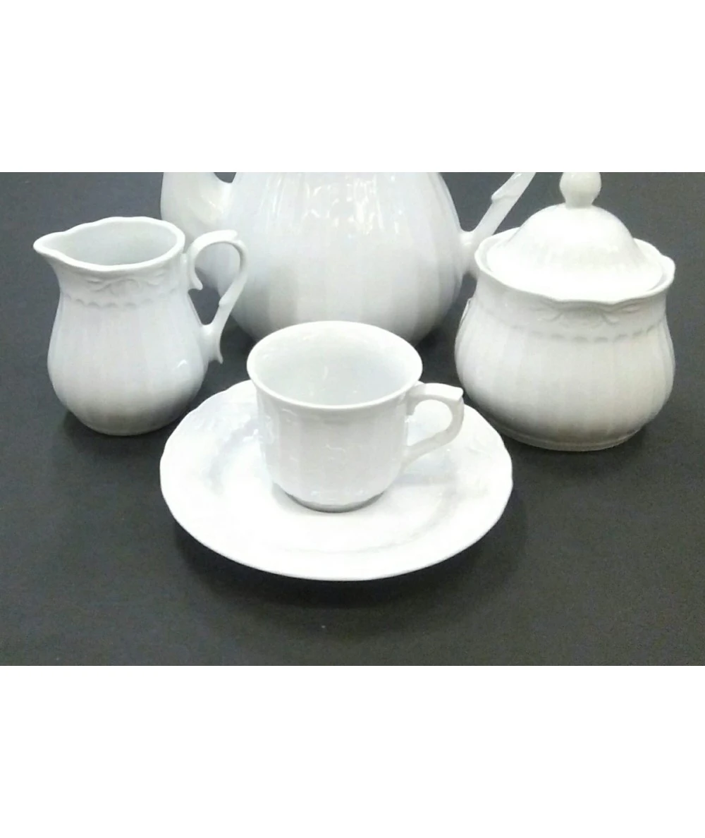 JUEGO CAFÉ-TÉ 27 PIEZAS SEVILLA BLANCO PONTESA-SANTA CLARA 3 JUEGO CAFÉ-TÉ 27 PIEZAS SEVILLA BLANCO PONTESA-SANTA CLARA - Imagen 3