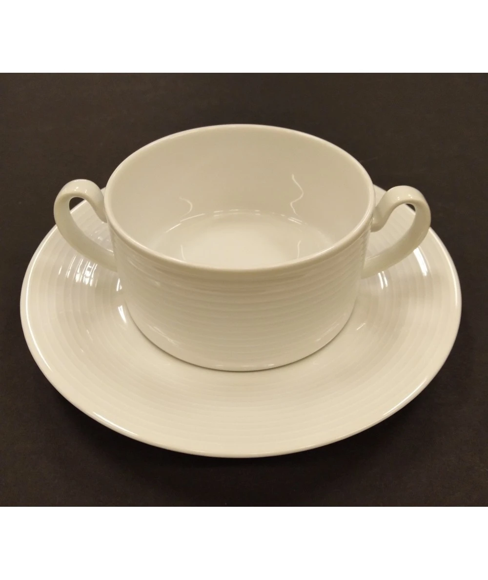 JUEGO CONSOMÉ 12 PIEZAS IRIA BLANCO PONTESA 2 JUEGO CONSOMÉ 12 PIEZAS IRIA BLANCO PONTESA - Imagen 2