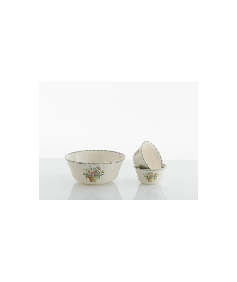 JUEGO DE BOLES 13 PIEZAS CANASTO FLORAL LA CARTUJA DE SEVILLA 1 JUEGO DE BOLES 13 PIEZAS CANASTO FLORAL LA CARTUJA DE SEVILLA