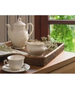 JUEGO DE CAFÉ 15 PIEZAS AURORA BLANCA LA CARTUJA DE SEVILLA