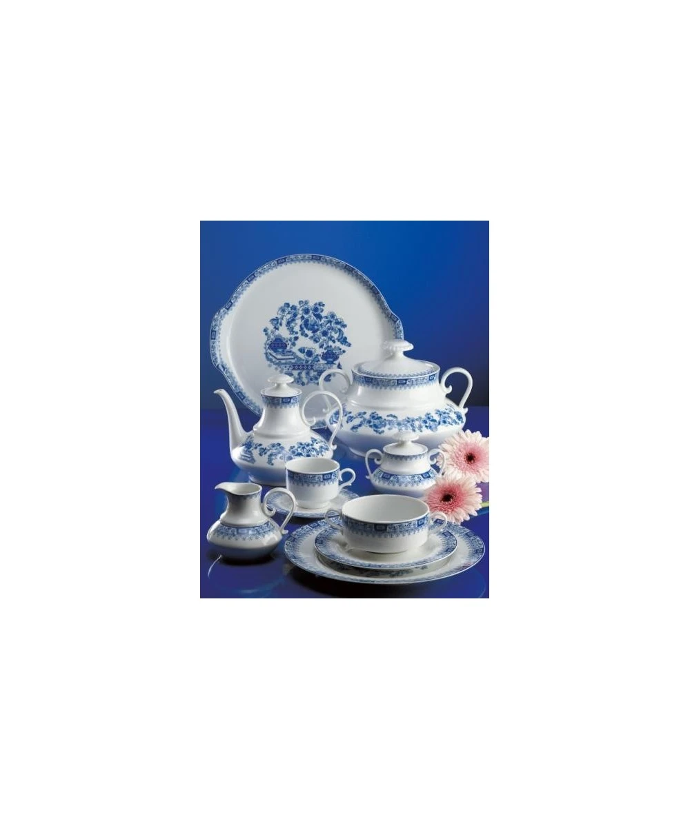 JUEGO DE CAFÉ 27 PIEZAS GRANADA CHINA AZUL SANTA CLARA 1 JUEGO DE CAFÉ 27 PIEZAS GRANADA CHINA AZUL SANTA CLARA
