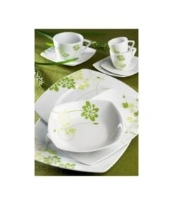 JUEGO DE CAFÉ NOVA SANTA CLARA MARGARITAS VERDE