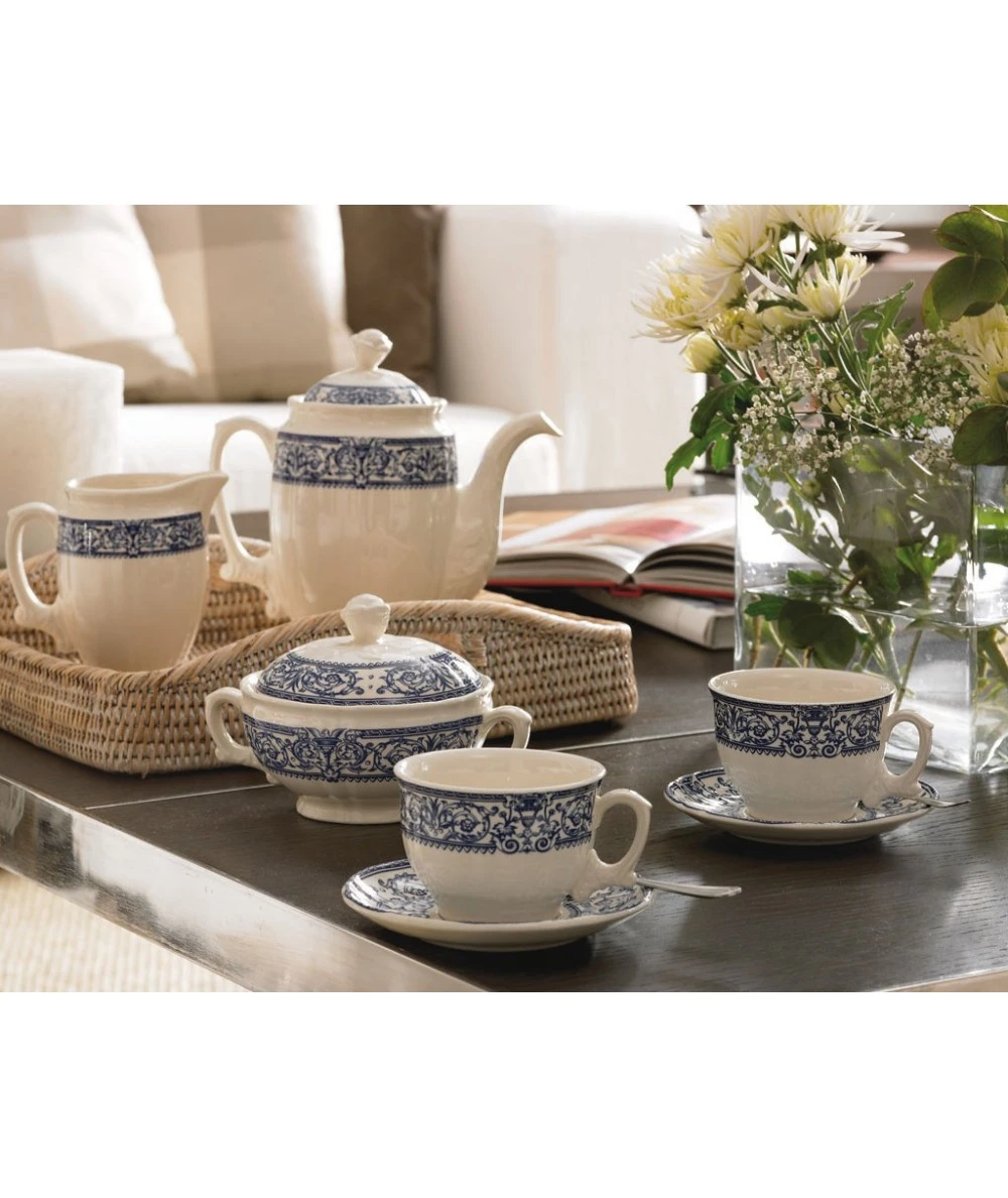 JUEGO DE TÉ 15 PIEZAS 150 ANIVERSARIO LA CARTUJA DE SEVILLA 2 JUEGO DE TÉ 15 PIEZAS 150 ANIVERSARIO LA CARTUJA DE SEVILLA - Imagen 2