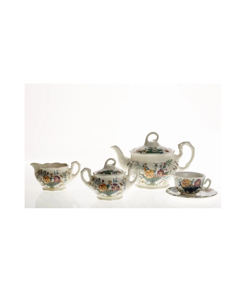 JUEGO DE TÉ 27 PIEZAS BELLAVISTA LA CARTUJA DE SEVILLA 1 JUEGO DE TÉ 27 PIEZAS BELLAVISTA LA CARTUJA DE SEVILLA